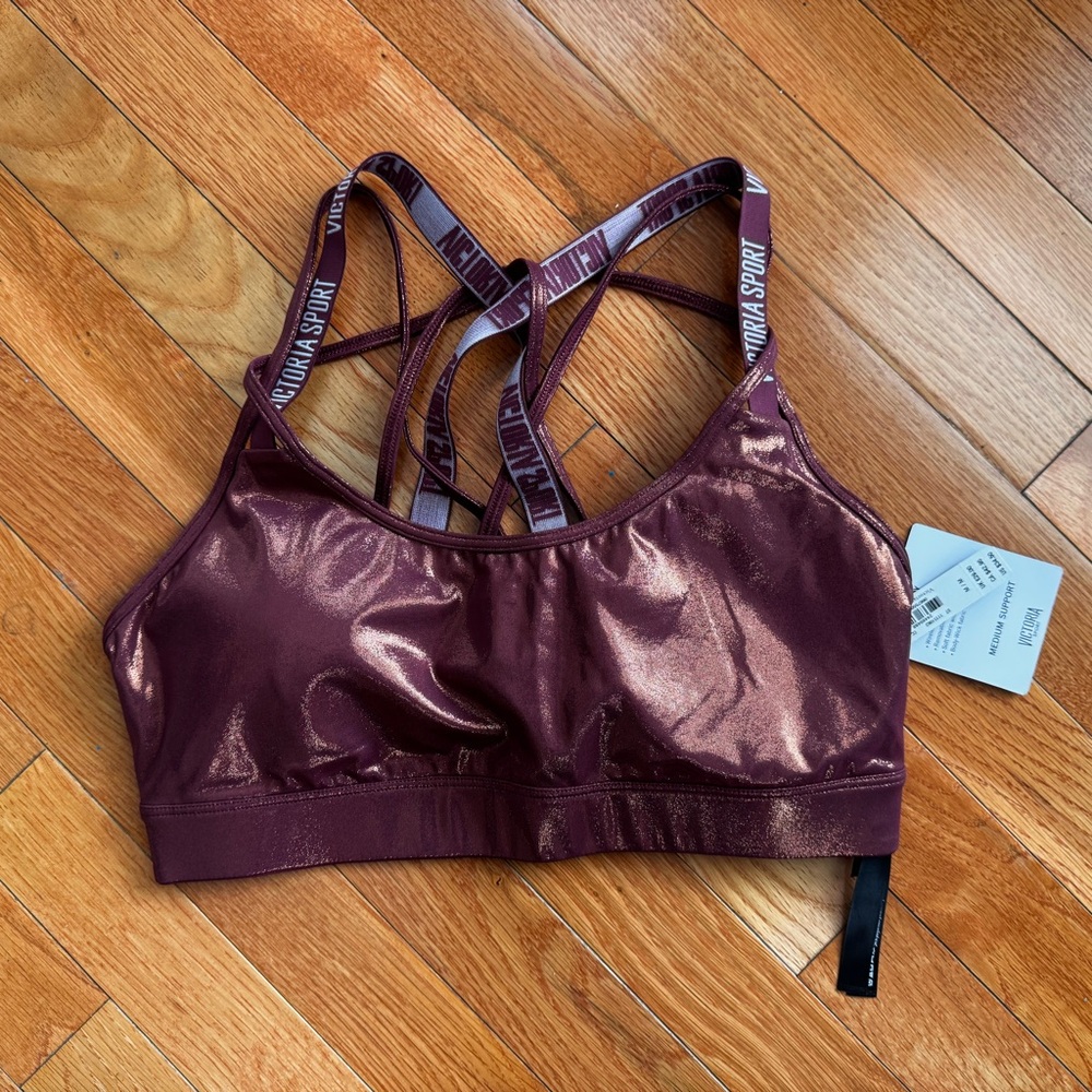 Victoria's Secret So Strappy Shimmer Sports Bra